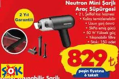 NEUTRON MİNİ ŞARJLI ARAÇ SÜPÜRGESİ